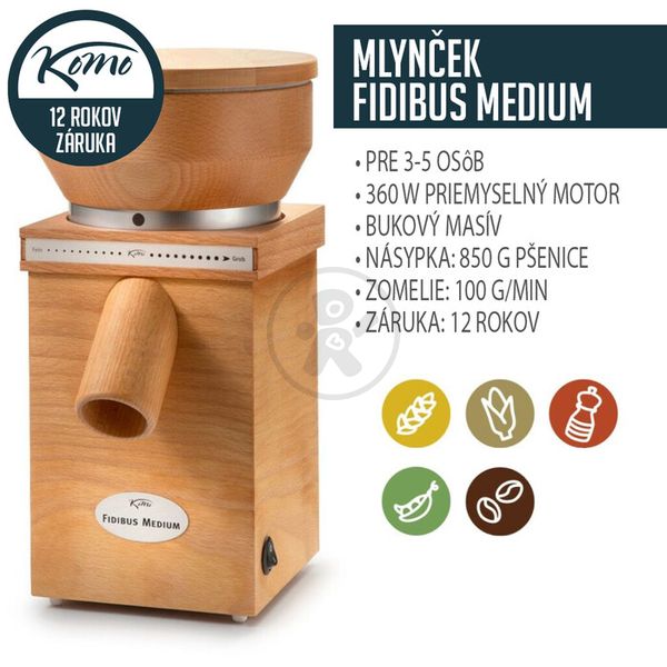 Mlynček Fidibus Medium 360W KoMo