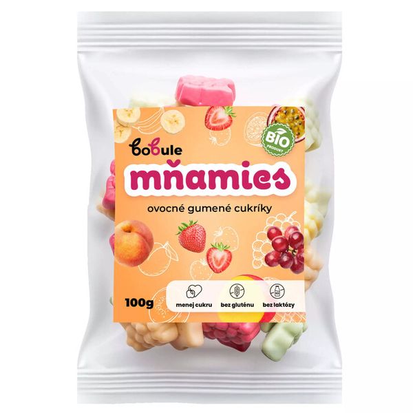 Mňamies - ovocné gumené cukríky BIO 100g Bobule